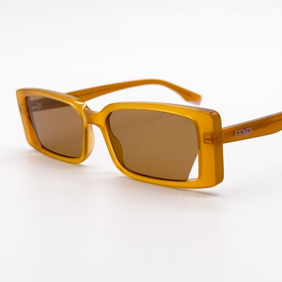 NEW FENDI FE40164I 44J SQUARE ORANGE SUNGLASSES FENDI main image 5